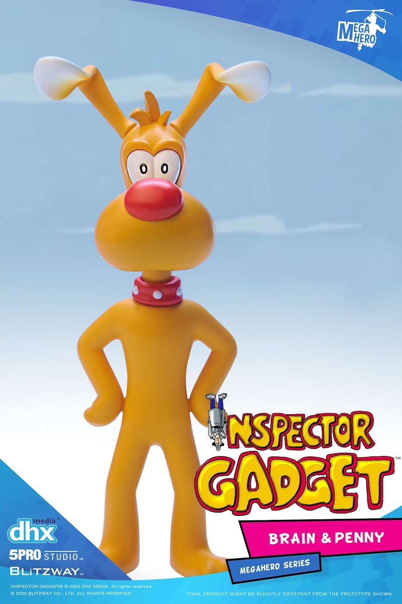Bandai 5Pro Studios Inspector Gadget Brain & Penny MEGAHERO Action Figure