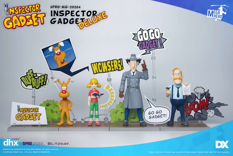Bandai 5Pro Studios Inspector Gadget Deluxe Set MEGAHERO Action Figure