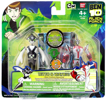 Bandai America Ben 10 Alien Creation Chamber Ditto & WayBig RANDOM Color Eyes Mini Figure 2-Pack