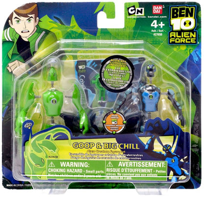 Bandai America Ben 10 Alien Creation Chamber Goop & Big Chill Mini Figure 2-Pack