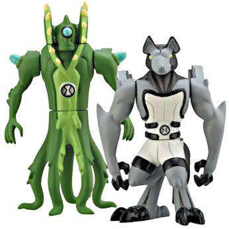 Bandai America Ben 10 Alien Creation Chamber Wildvine & Benwolf Mini Figure 2-Pack