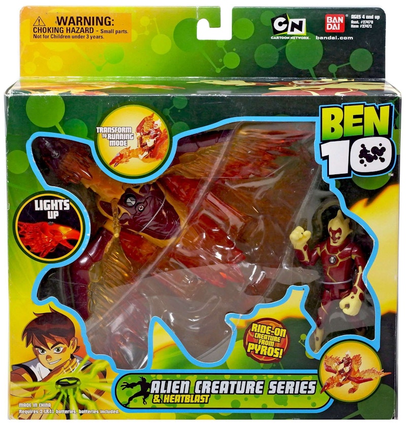 Bandai America Ben 10 Alien Creatures Heatblast Action Figure