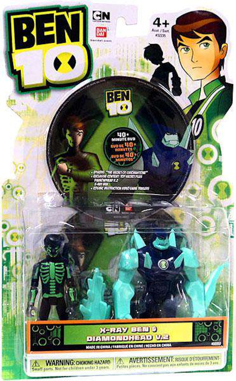Bandai America Ben 10 DVD Series X-Ray Ben & Diamondhead V.2 Action Figure 2-Pack