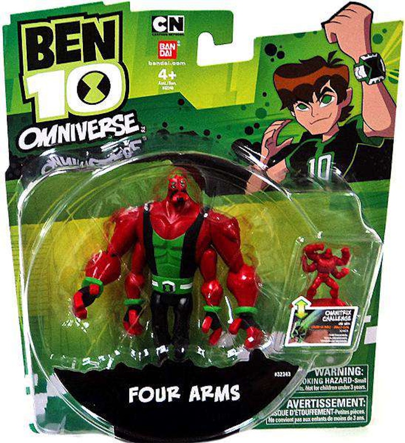 Bandai America Ben 10 Four Arms 4" Action Figure