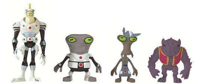 Bandai America Ben 10 Omniverse Pettaliday, Driba, Blukic & Solid Plugg Toys 'R Us Exclusive Action Figure 4-Pack