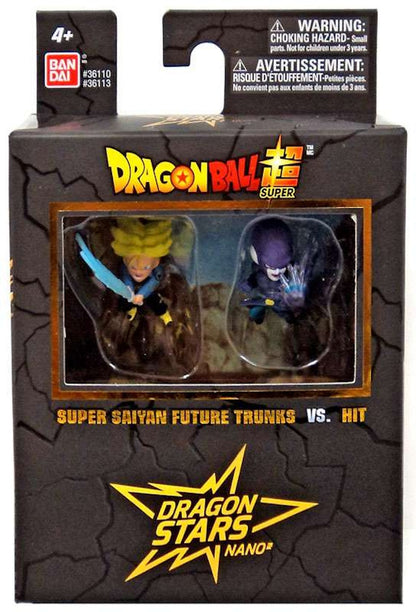 Bandai Dragon Ball Dragon Stars Nano Super Saiyan Future Trunks vs. Hit Mini Figure 2-Pack