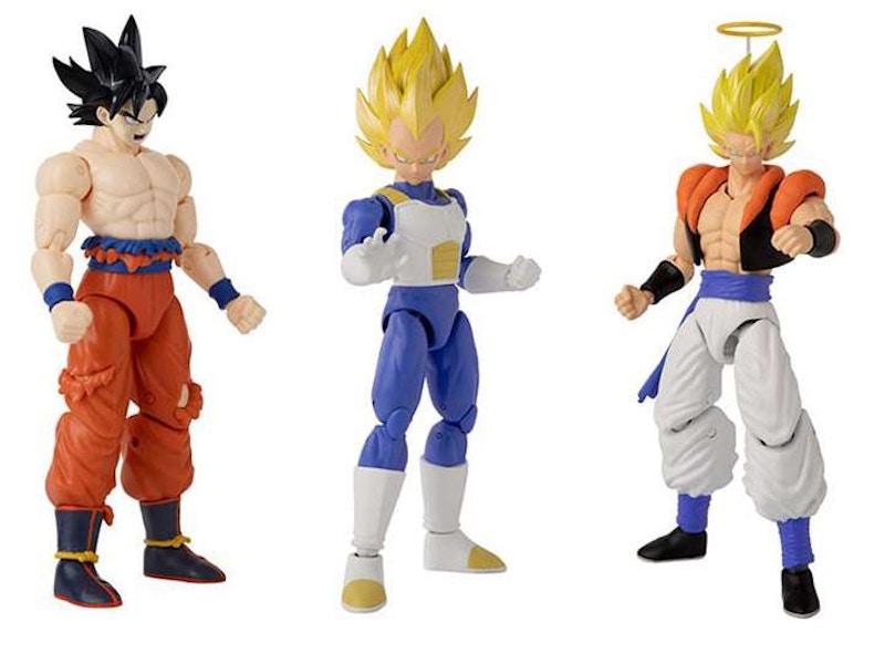 Bandai America Dragon Ball Dragon Stars Series 15 Super Saiyan Gogeta, Vegeta V2 & Instinct Goku Action Figure (Set of 3)