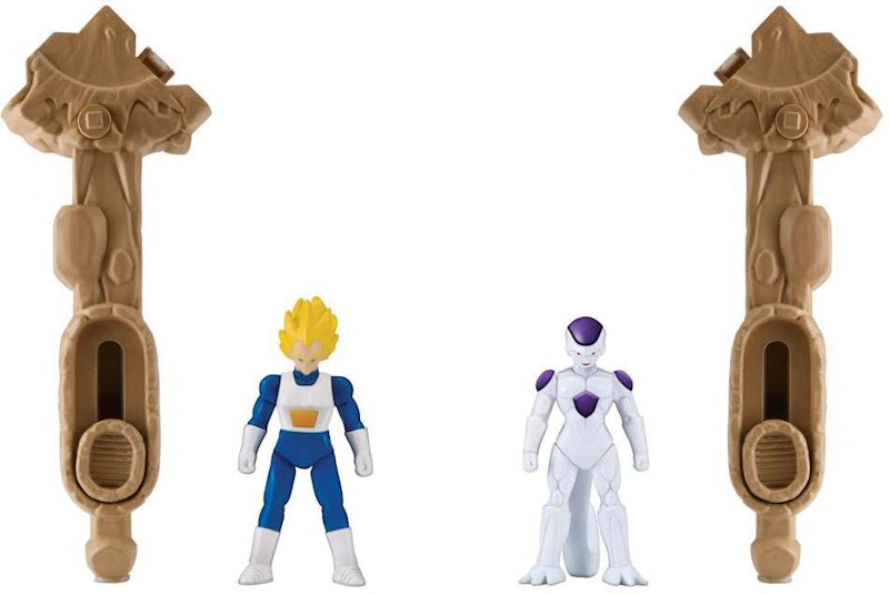 Bandai Dragon Ball Spin Battlers Series 1 Super Saiyan Vegeta vs. Frieza Action Figure 2-Pack