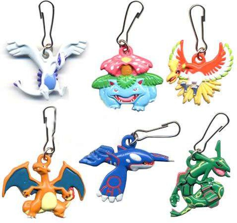 Bandai Pokemon Mini Dangler Metal Keychain Setnof 8