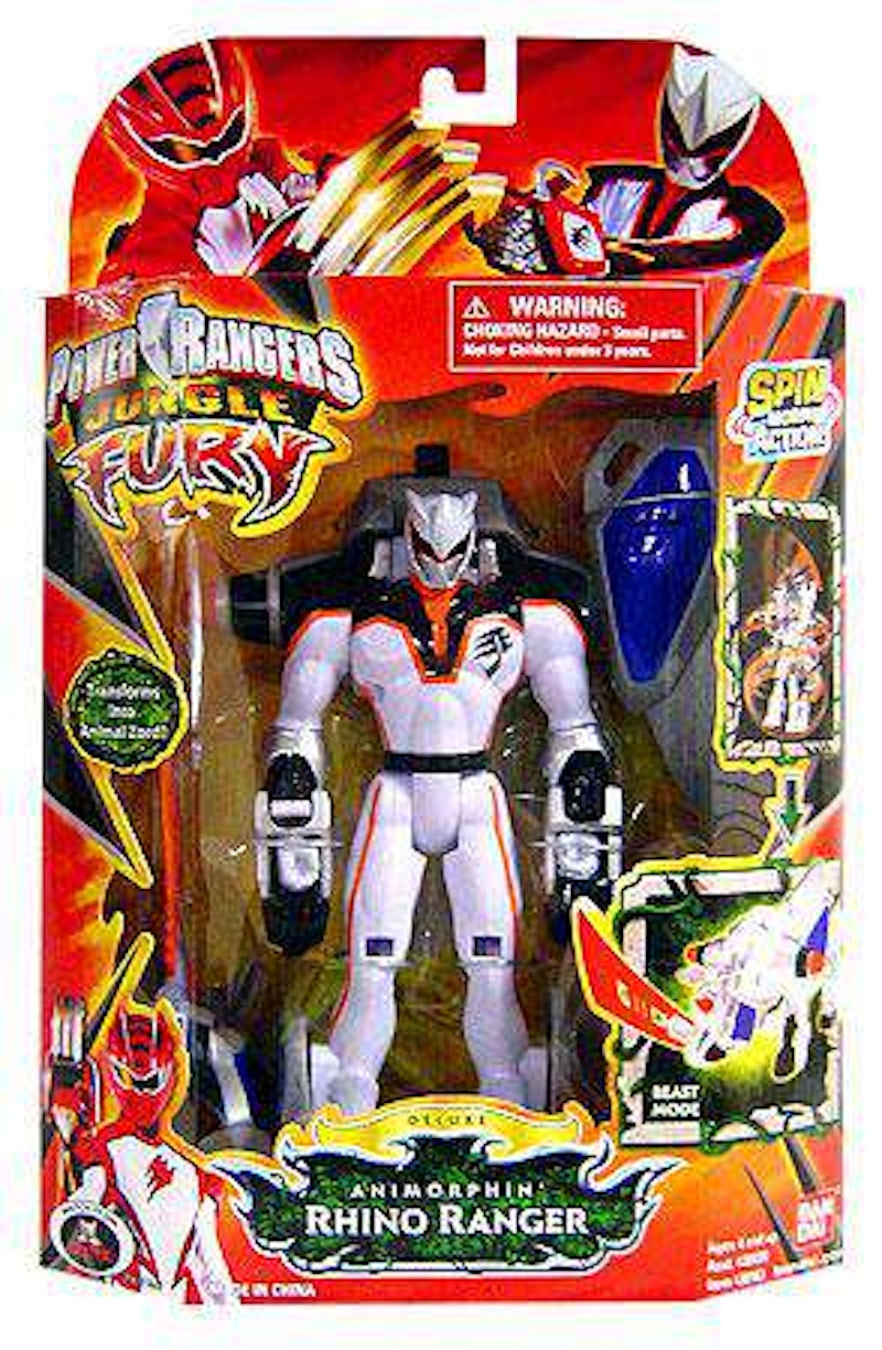 Bandai America Power Rangers Animorphin Rhino Ranger Deluxe Action Figure