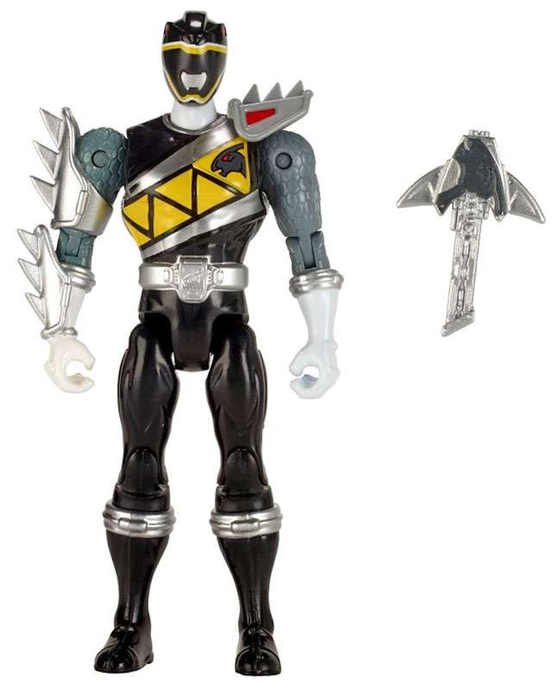 Bandai America Power Rangers Dino Super Charge Dino Steel Black Ranger Action Figure