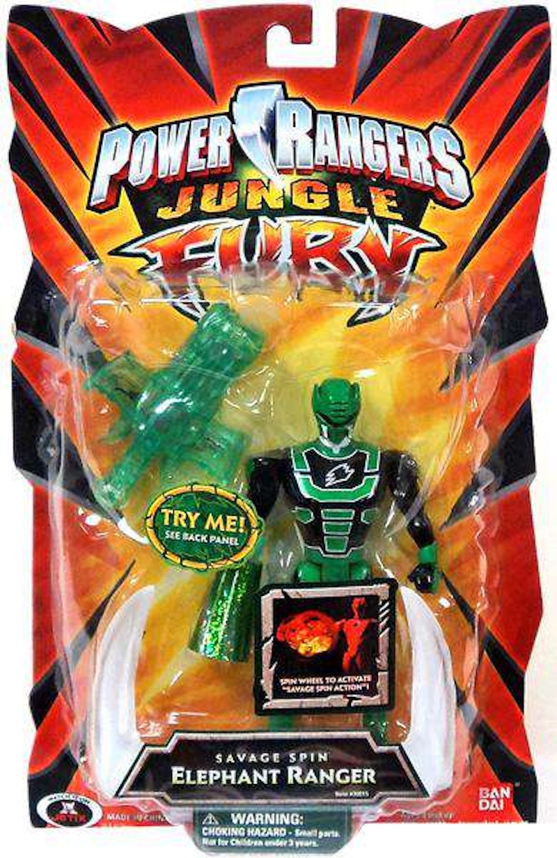 Bandai America Power Rangers Jungle Fury Savage Spin Elephant Ranger Action Figure