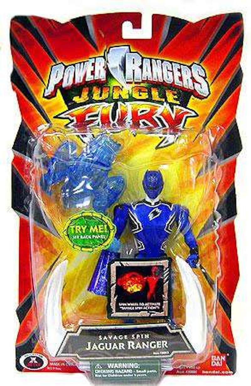 Bandai America Power Rangers Jungle Fury Savage Spin Jaguar Ranger Action Figure