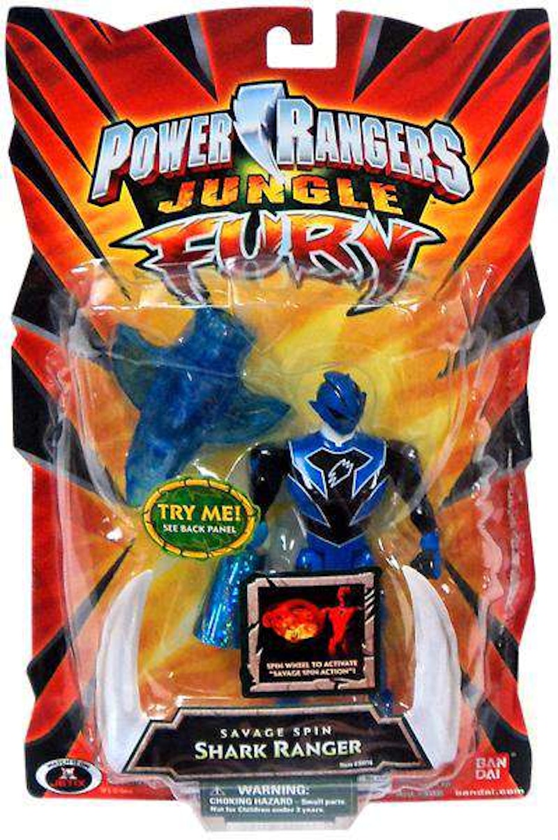 Bandai America Power Rangers Jungle Fury Savage Spin Shark Ranger Action Figure