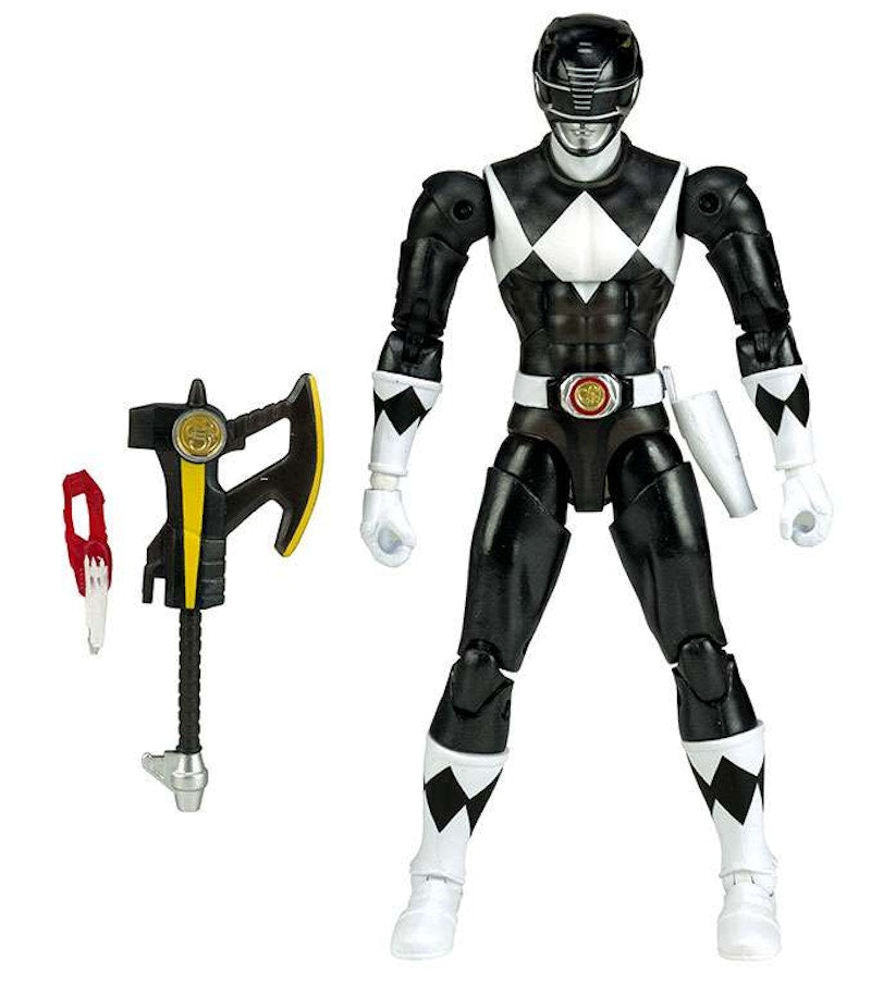 Bandai America Power Rangers Legacy Black Ranger Metallic, MMPR Action Figure