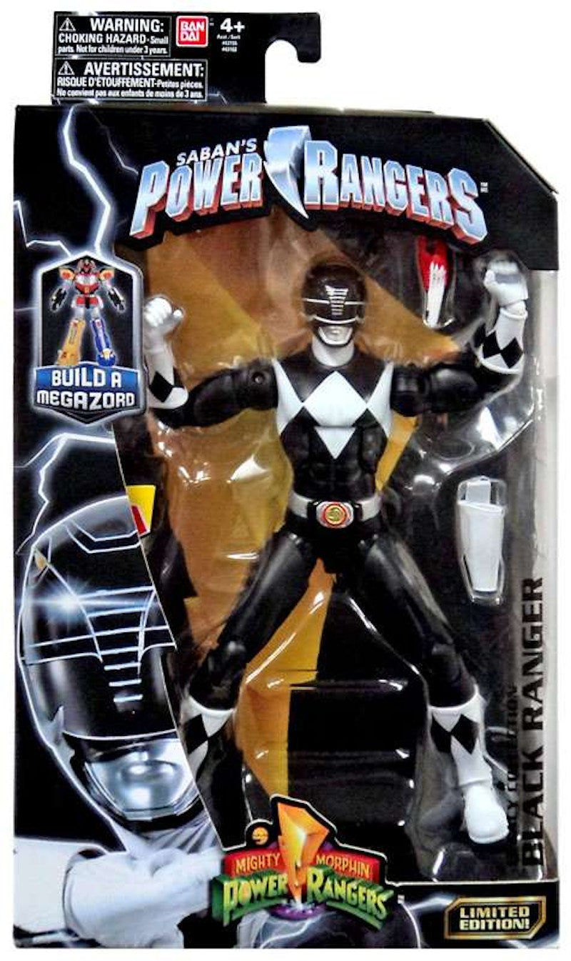 Bandai America Power Rangers Legacy Build A Megazord Black Ranger MMPR Action Figure