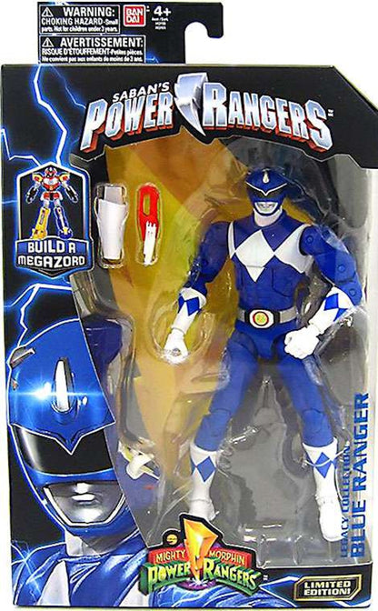 Bandai America Power Rangers Legacy Build A Megazord Blue Ranger MMPR Action Figure