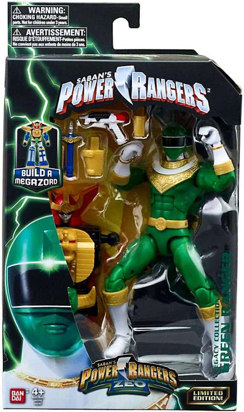 Bandai America Power Rangers Legacy Build A Megazord Green Ranger ZEO Action Figure