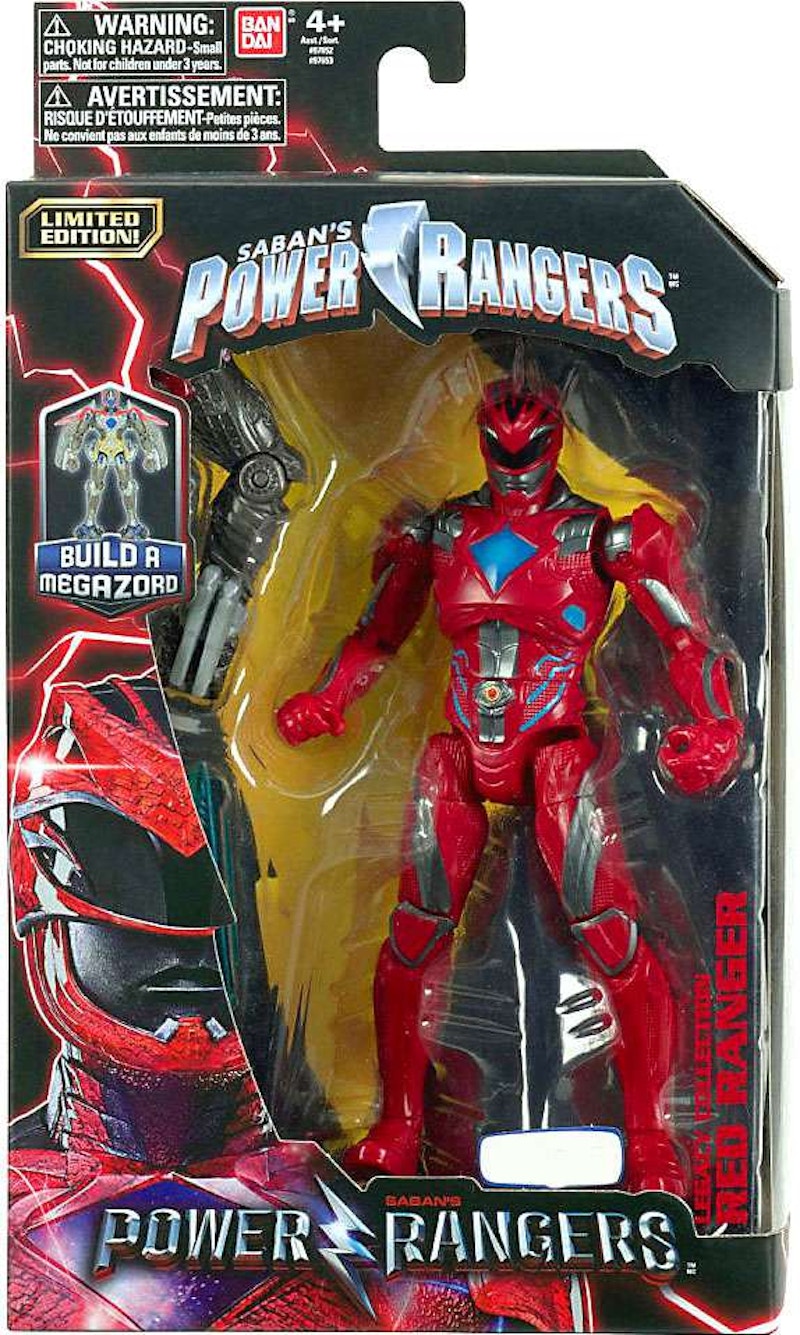 Bandai Power Rangers Legacy Build A Megazord Red Ranger Movie Toys 'R Us Exclusive Action Figure