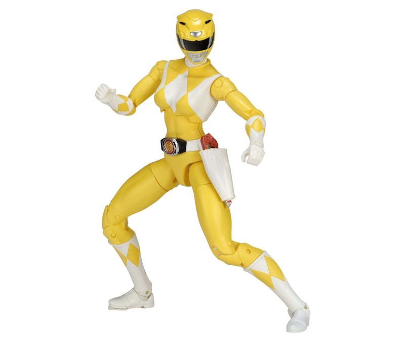 Bandai America Power Rangers Legacy Build A Megazord Yellow Ranger MMPR Action Figure