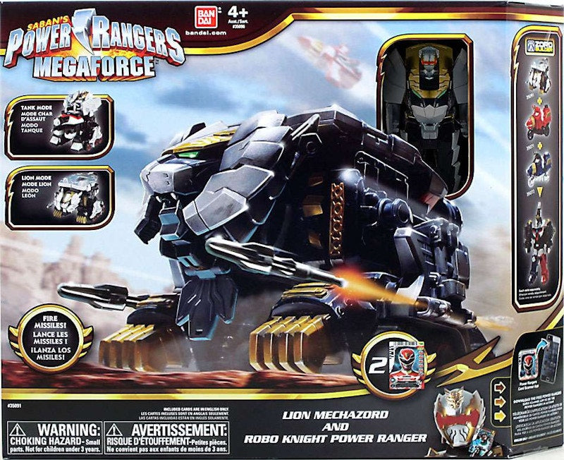 Bandai America Power Rangers Megaforce Lion Mechazord & Robo Knight Power Ranger Action Figure Set
