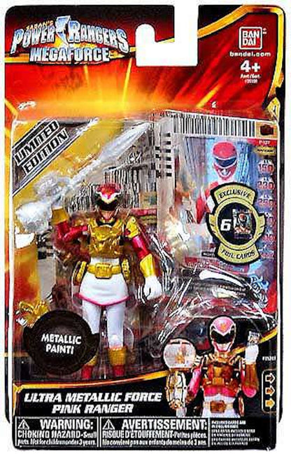 Bandai Power Rangers Megaforce Ultra Metallic Force Pink Ranger Action Figure