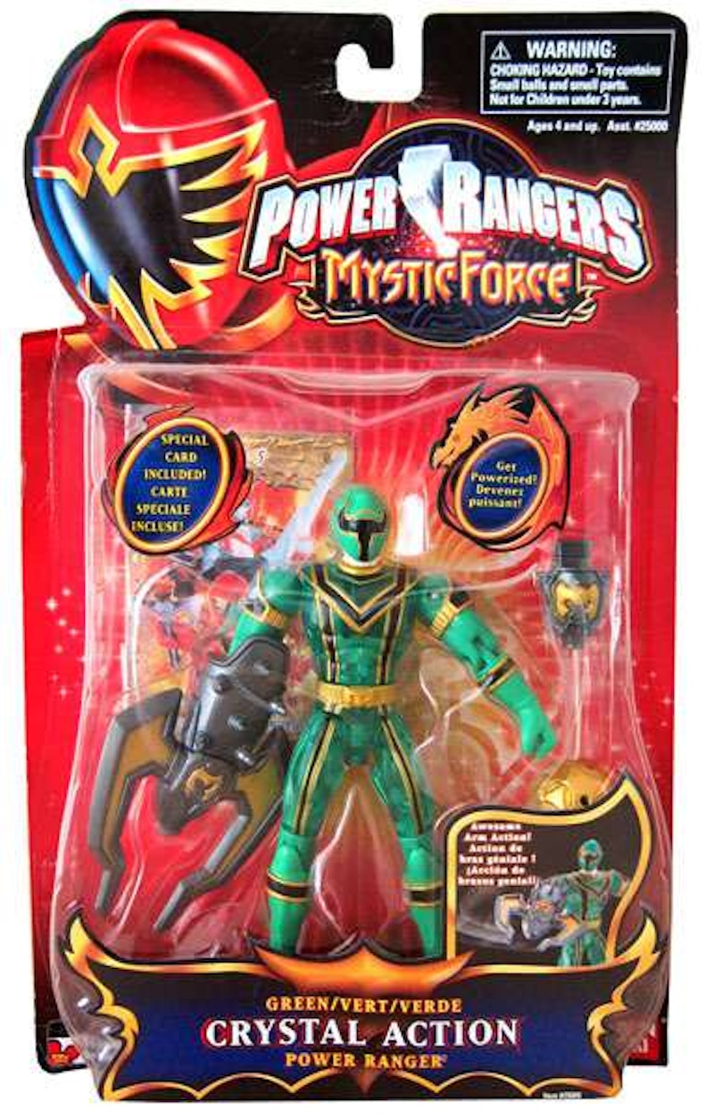 Bandai America Power Rangers Mystic Force Green Crystal Action Power Ranger Action Figure