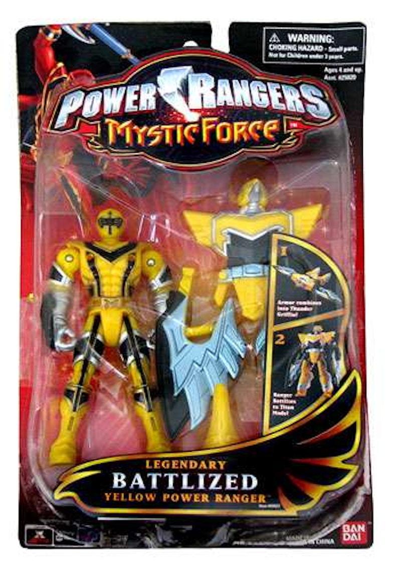 Bandai America Power Rangers Mystic Force Legendary Battlized Yellow Power Ranger Action Figure