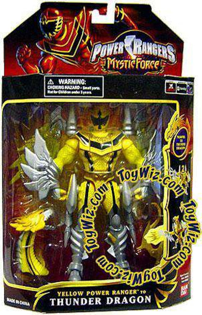 Bandai America Power Rangers Mystic Force Yellow Ranger to Thunder Dragon Action Figure