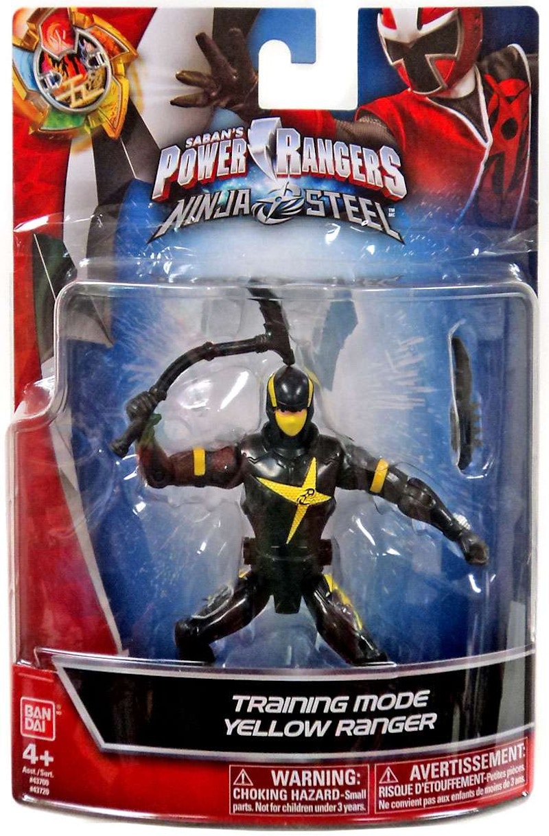 Bandai America Power Rangers Ninja Steel Training Mode Yellow Ranger Action Figure