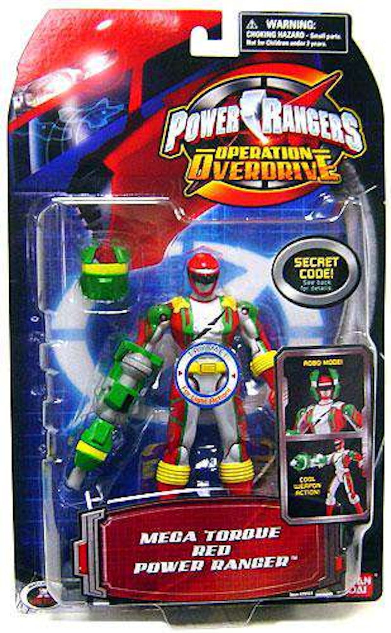 Bandai America Power Rangers Operation Overdrive Mega Torque Red Power Ranger Action Figure