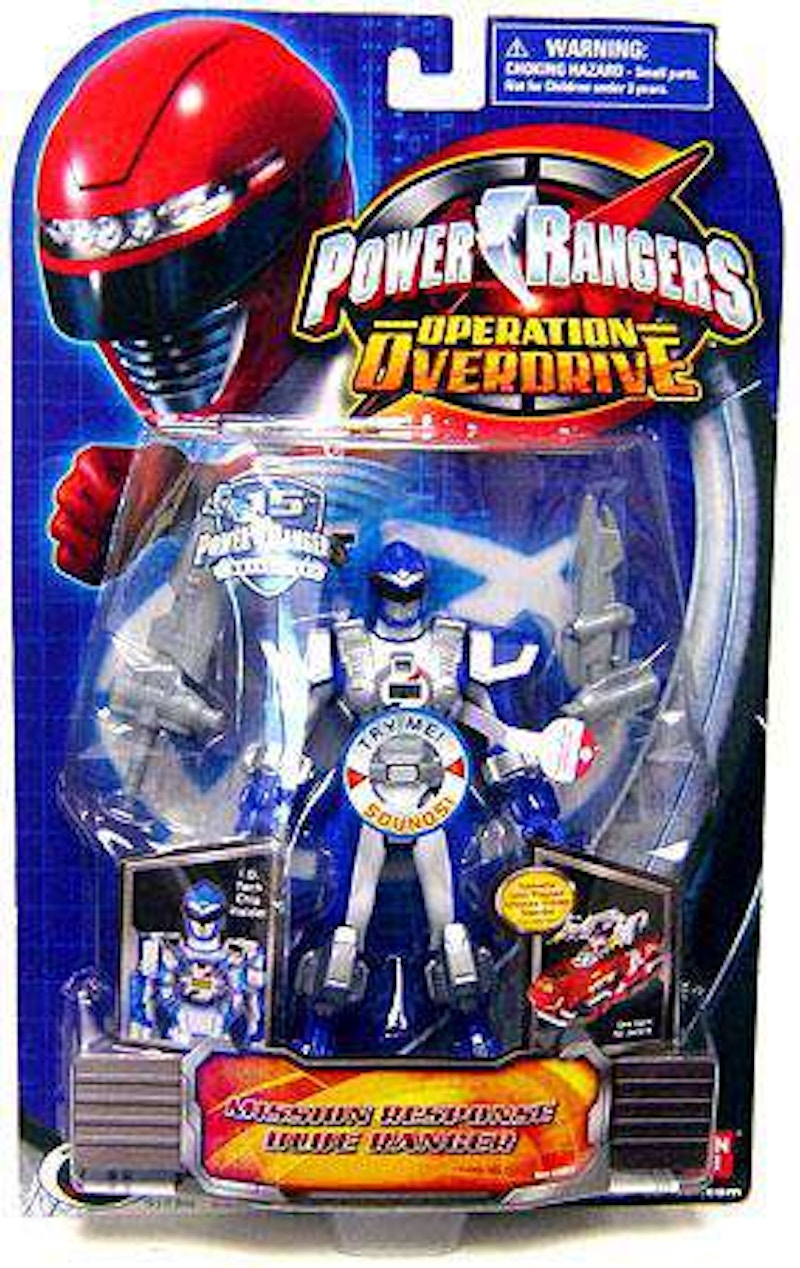 Bandai America Power Rangers Operation Overdrive Mission Response Blue Ranger Action Figure