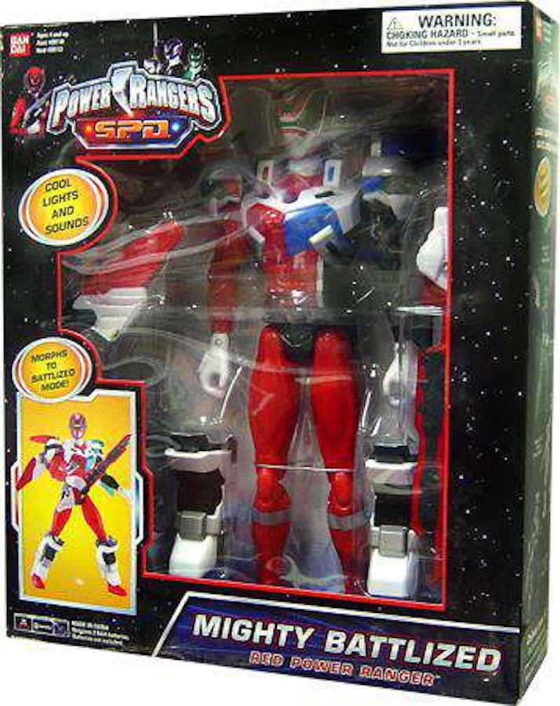 Bandai America Power Rangers SPD Mighty Battlized Red Power Ranger Deluxe Action Figure