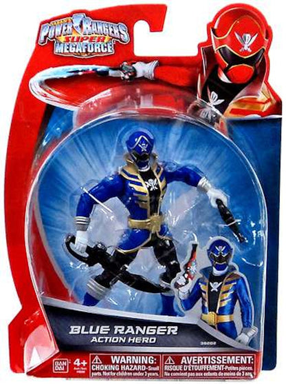 Bandai Power Rangers Super Megaforce Blue Ranger Action Hero Action Figure