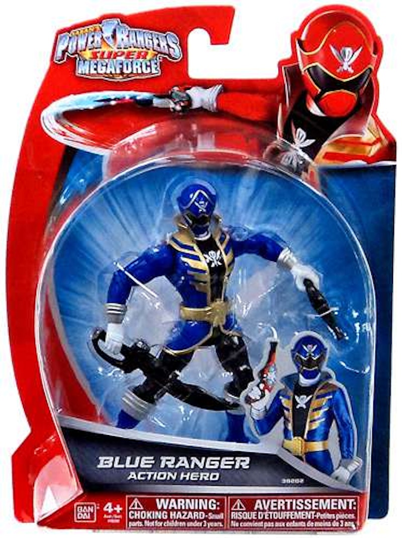 Bandai Power Rangers Super Megaforce Blue Ranger Action Hero Action Figure