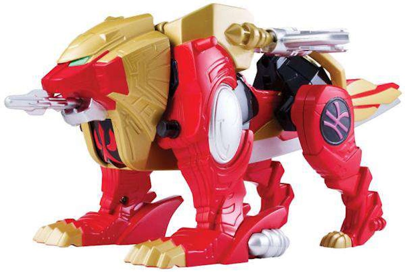 Bandai Power Rangers Zord Builder Wild Force Red Lion Action Figure Set