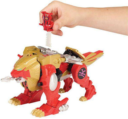 Bandai Power Rangers Zord Builder Wild Force Red Lion Action Figure Set