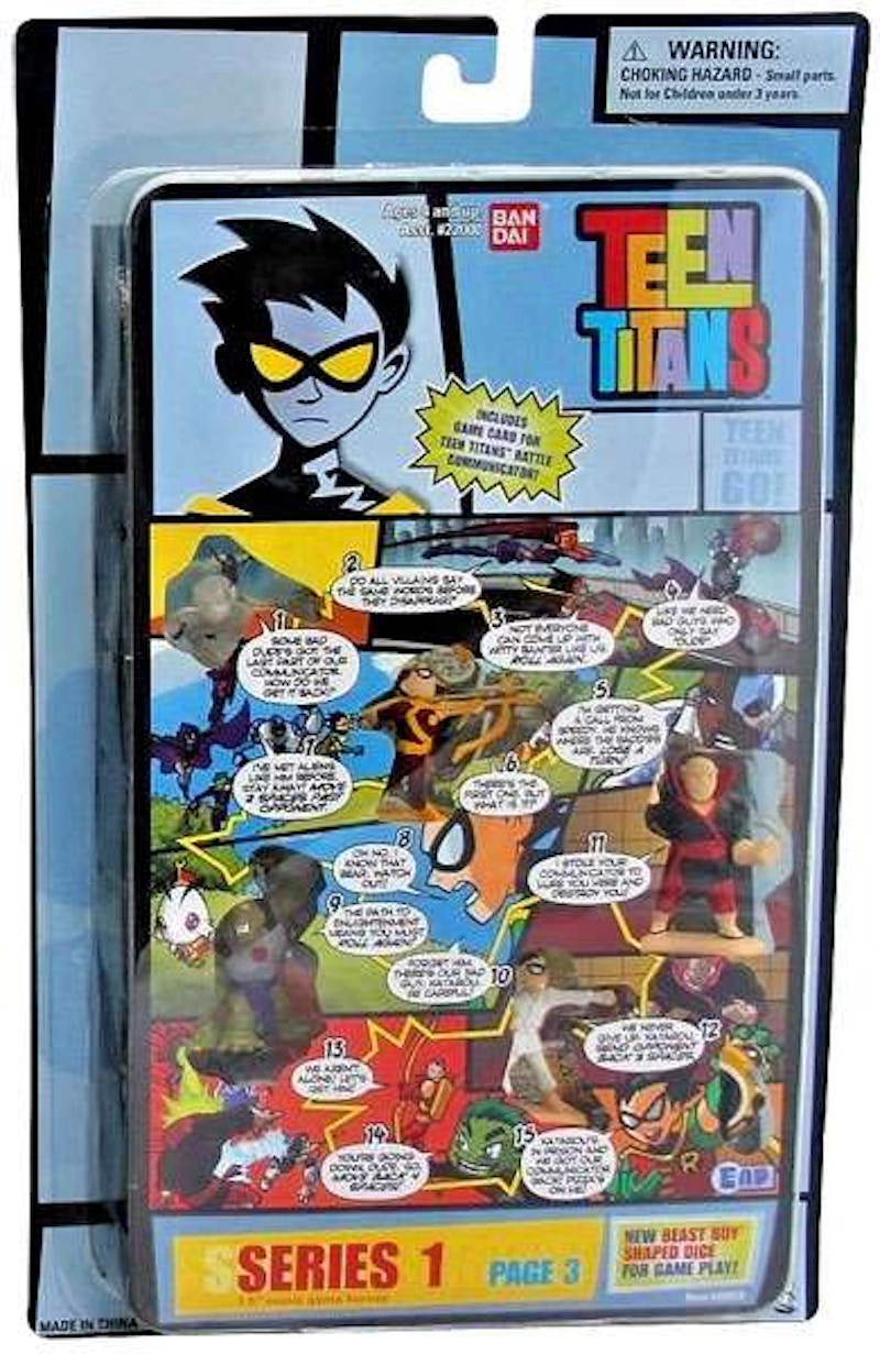Bandai America Teen Titans Series 1 Comic Book Heroes Page 3 Mini Figure