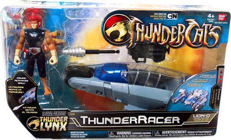 Bandai America Thundercats Thunder Lynx Basic ThunderRacer Red Hair Vehicle Action Figure