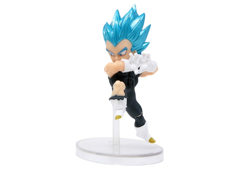 Bandai Dragon Ball Super Dragon Ball Adverge Motion 4 Super Saiyan God Super Saiyan Vegeta Action Figure Blue