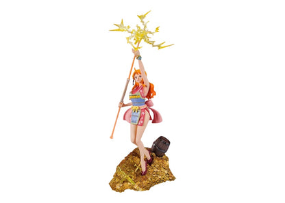 Bandai Figuarts Zero One Piece Nami Wt100 Commemorative Eiichiro Oda Illustration Daikaizoku Hyakkei Figure Pink