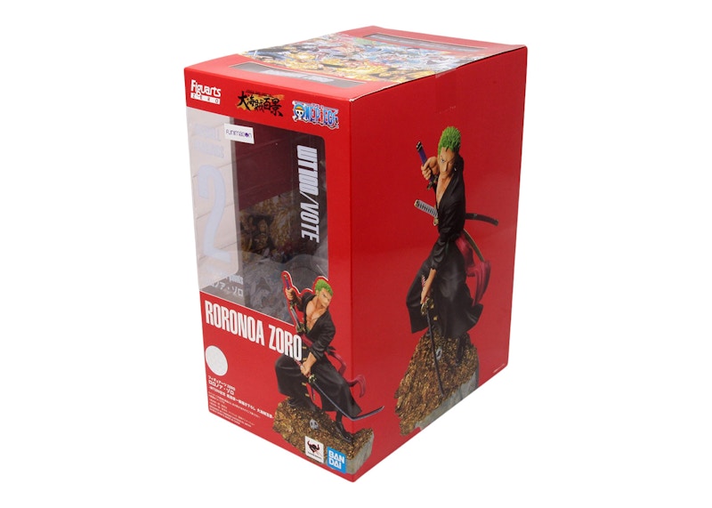 Bandai Figuarts Zero One Piece Roronoa Zoro Wt100 Commemorative Eiichiro Oda Illustration Daikaizoku Hyakkei Figure Black