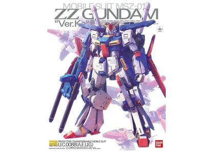 Bandai Gundam 1/100 MG MSZ-010 ZZ Gundam Ver.Ka Model Kit Figure (2017)