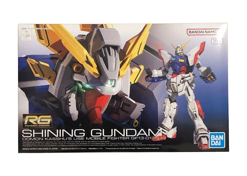 Bandai Gundam 1/144 RG Shining Gundam Model Kit Figure (2025)