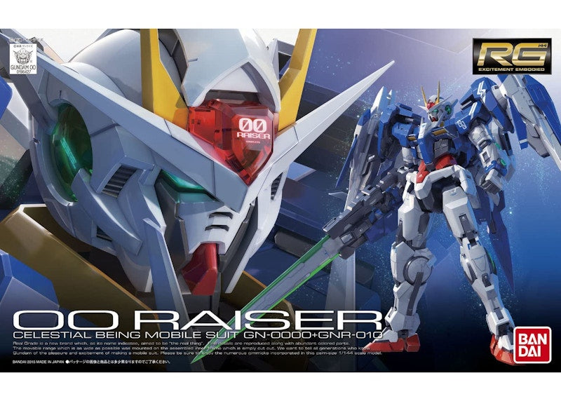 Bandai Gundam Real Grade 1/144-Scale 00 Raiser Action Figure