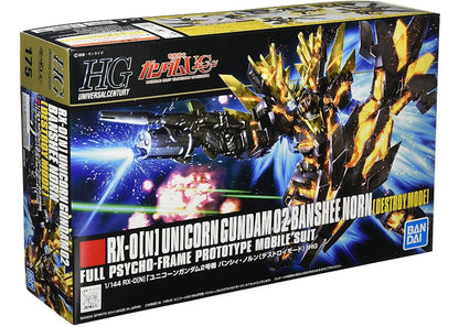 Bandai HGUC 175 Gundam RX-0 [N] Unicorn 02 Banshee Norn 1/144 Model Kit Action Figure
