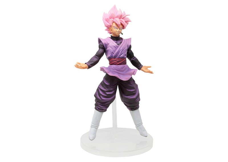 Bandai Ichiban Kuji Dragon Ball Dokkan Battle Goku Black Super Saiyan Rose Figure Action Figure Pink