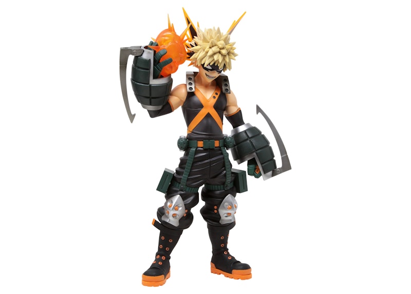 Bandai Ichibansho My Hero Academia Katsuki Bakugo Dou Let's Begin! Action Figure Black & Orange