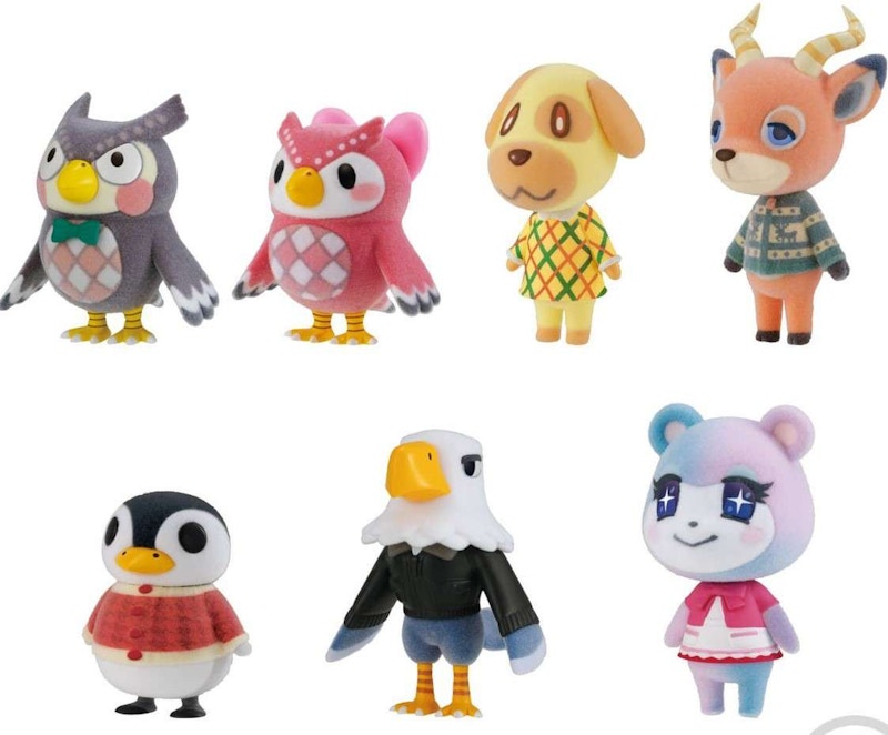 Bandai Japan Animal Crossing Tomodachi Doll Vol 3 Villager Collection Box of 7 Mini Figures