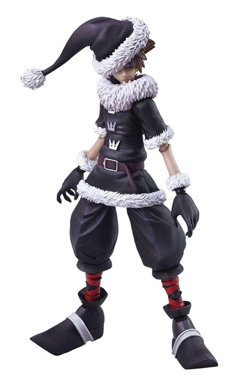 Bandai Japan Disney Bring Arts Sora Christmas Town Version Action Figure